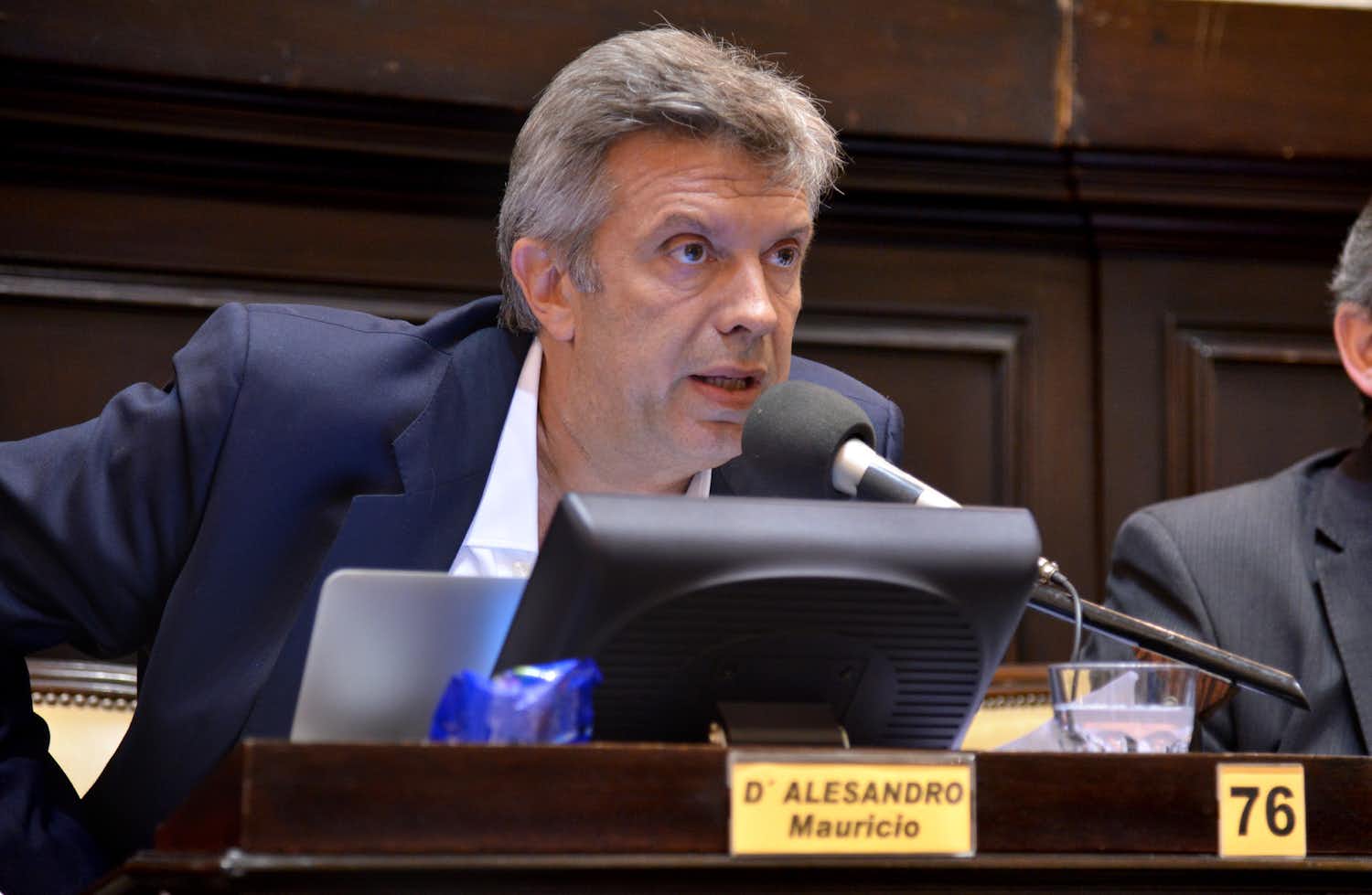 D’Alessandro confirmó que buscará renovar su banca de diputado, aunque por la quinta sección electoral