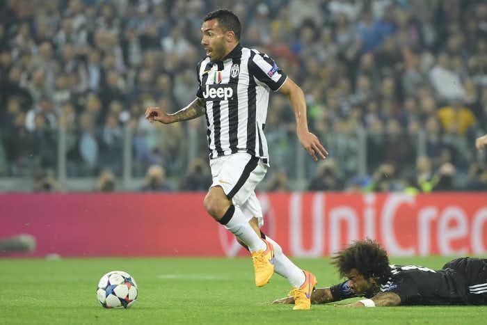 Con un gol de Tévez de penal, Juventus tomó ventaja frente al Real Madrid