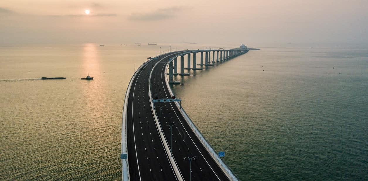 Así es el mayor puente marítimo del mundo